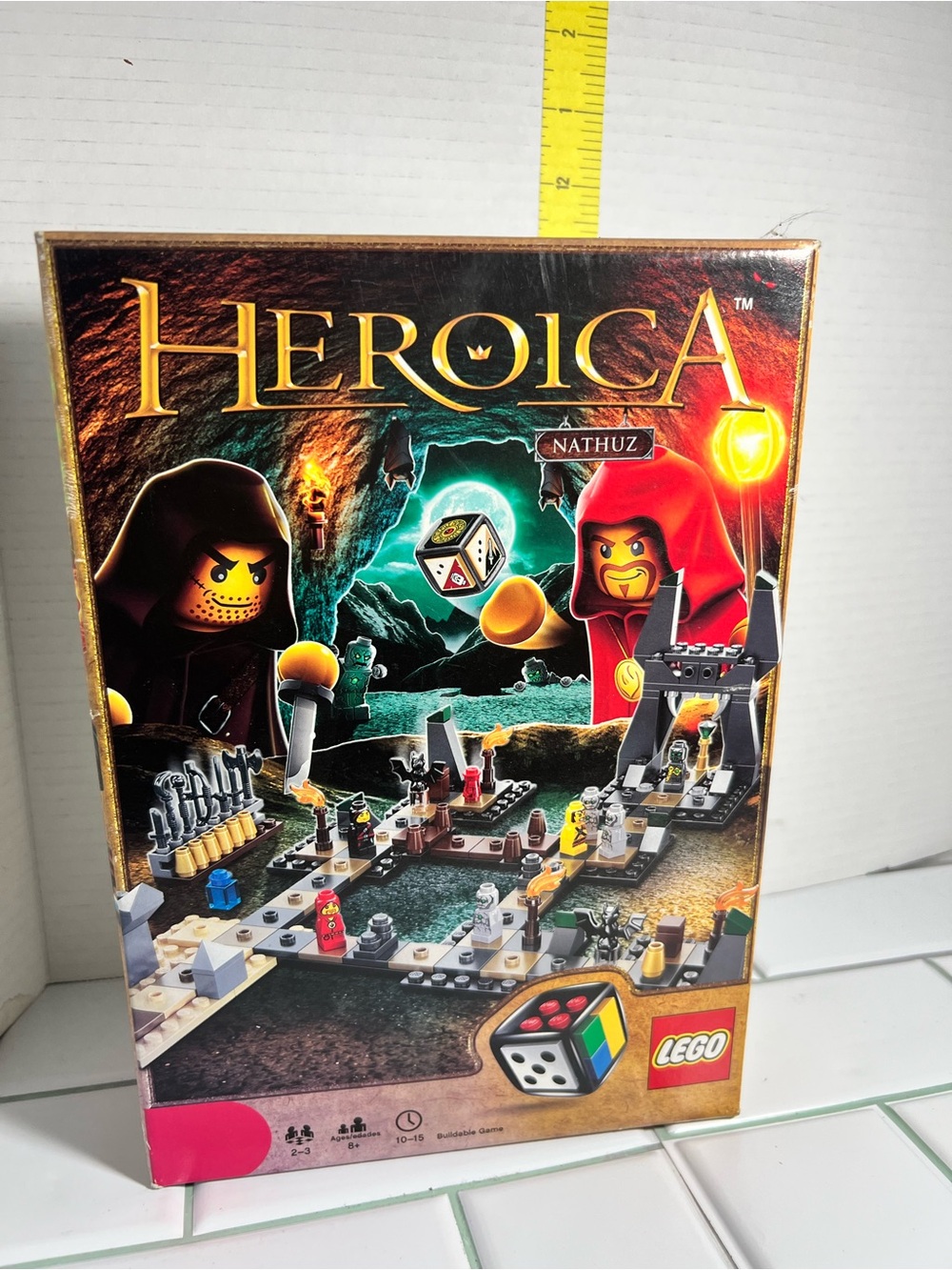 LEGO Heroica Nathuz Board Game - Red and Black used complete